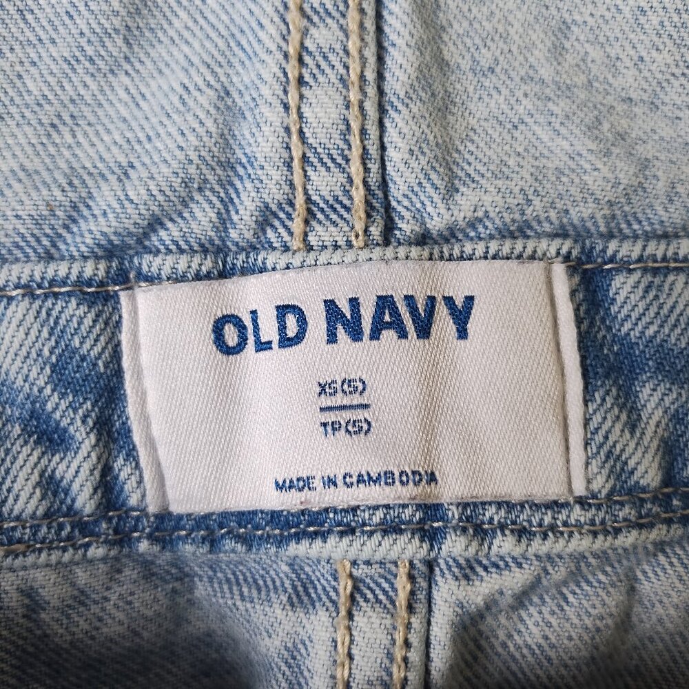 Kids Old Navy Light Wash Denim Overall Dress | Size US XS (5) - Picture 12 of 16